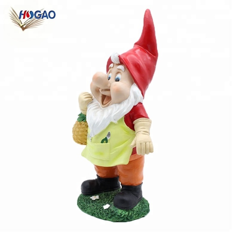 Factory direct sale enchanted custom size polyresin statue funny garden gnome seven dwarf garden decoration