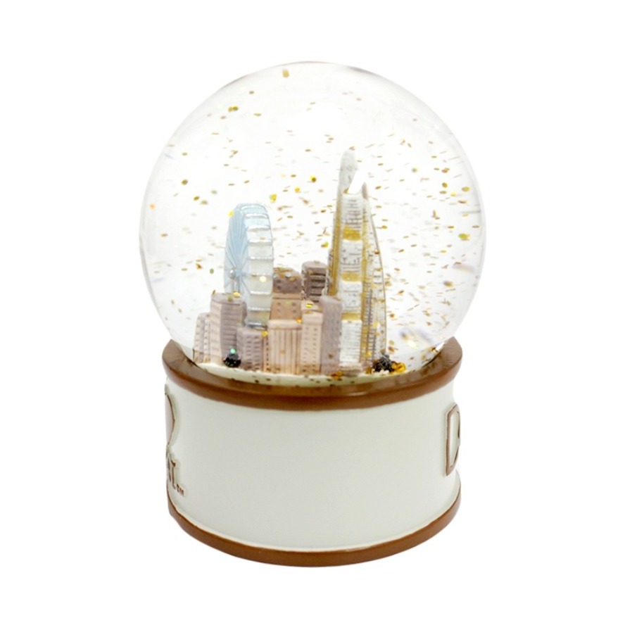 Custom tourist souvenir glass snowglobe dubai snow globe