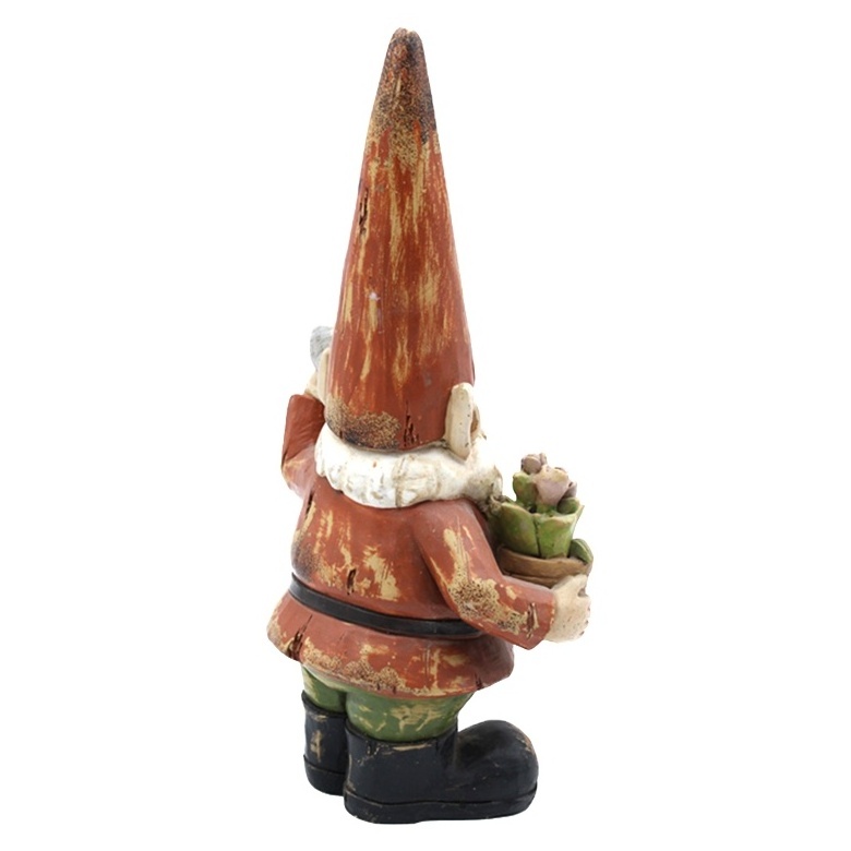 China factory direct sale perfect gift resin miniature statue custom handmade garden gnomes cheap for home lawn garden