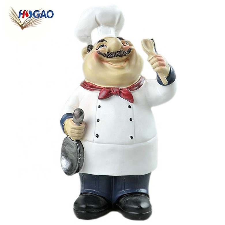 American country home decor Kitchen Decor Cooking Chef cake shop handicraft creation decoration designer resin statues