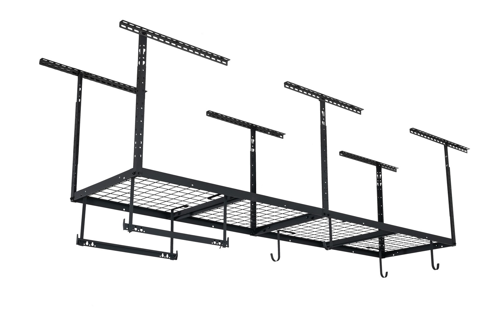 Hoifat Ceiling Mount Metal Overhead Garage Storage Rack