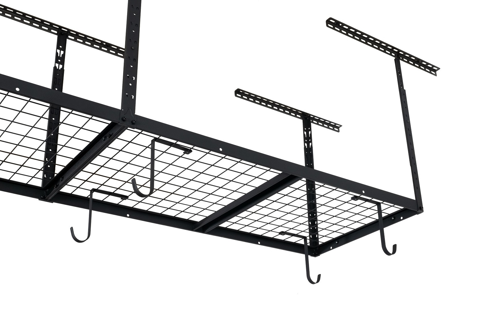 Hoifat Ceiling Mount Metal Overhead Garage Storage Rack