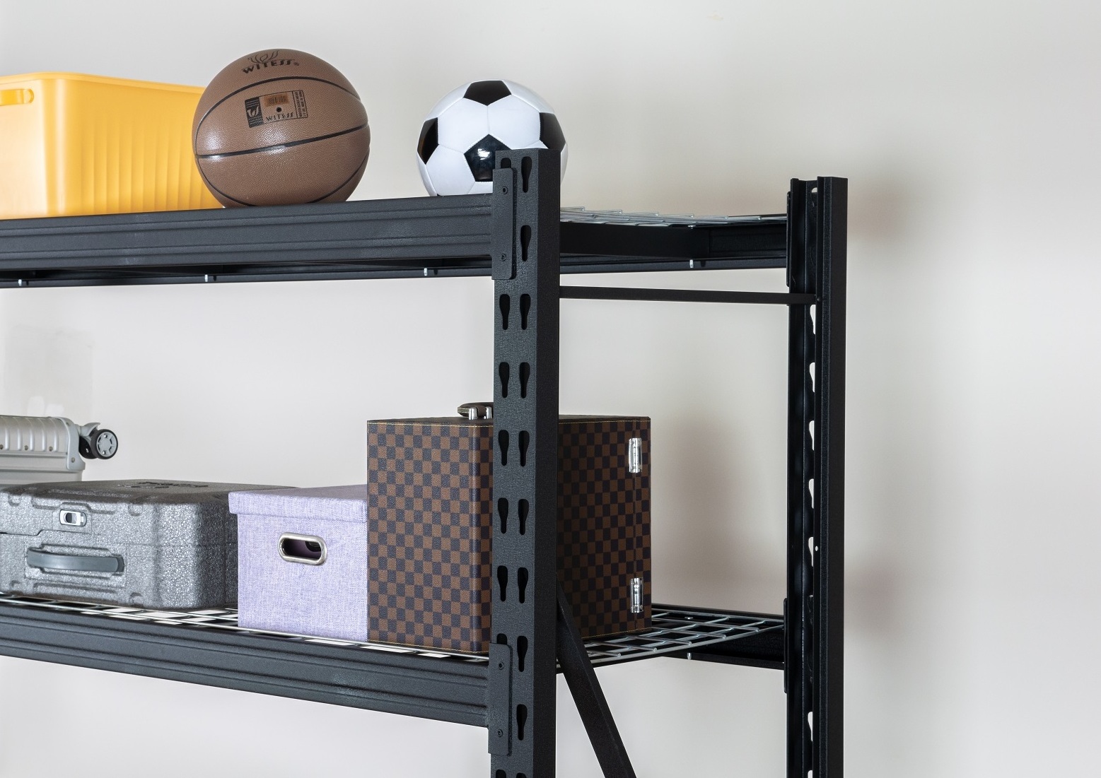 Hoifat Industrial Steel  Storage Shelving Rack with Wire Mesh