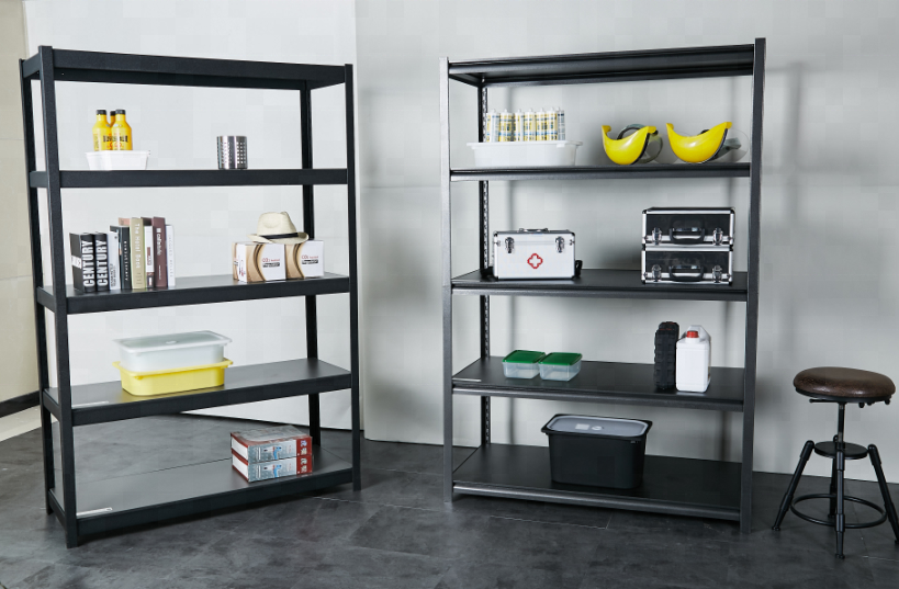 HOIFAT Garden&Garage easy assemble black boltless display storage book steel rack adjustable metal wire  shelving unit