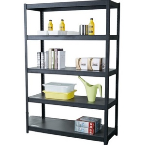 HOIFAT Garden&Garage easy assemble black boltless display storage book steel rack adjustable metal wire  shelving unit