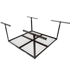 48"x48" roof storage metal steel wire mesh shelving rack home garage use ceiling hanging overhead racking