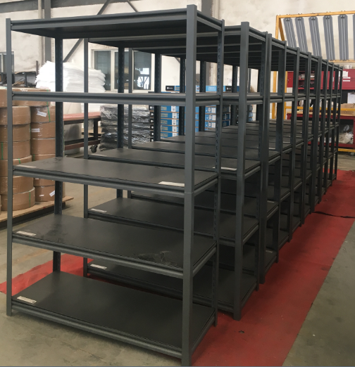 Wholesale Hoifat black store warehouse utility adjustable 5-shelf steel metal boltless display storage rack wire shelving unit