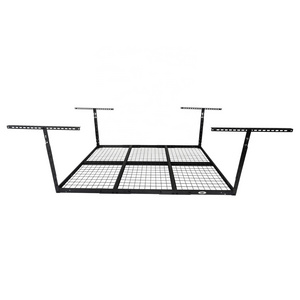 4X6FT /48"X72"  roof storage metal steel wire mesh shelving rack home garage use ceiling hanging overhead storage rack