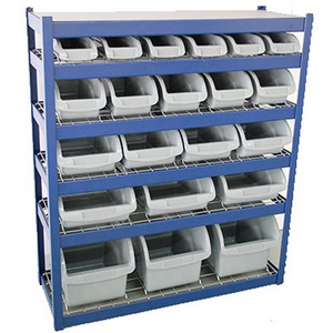 Wholesale Hoifat Office furniture steel metal storage rack with 5-size half opened front bin