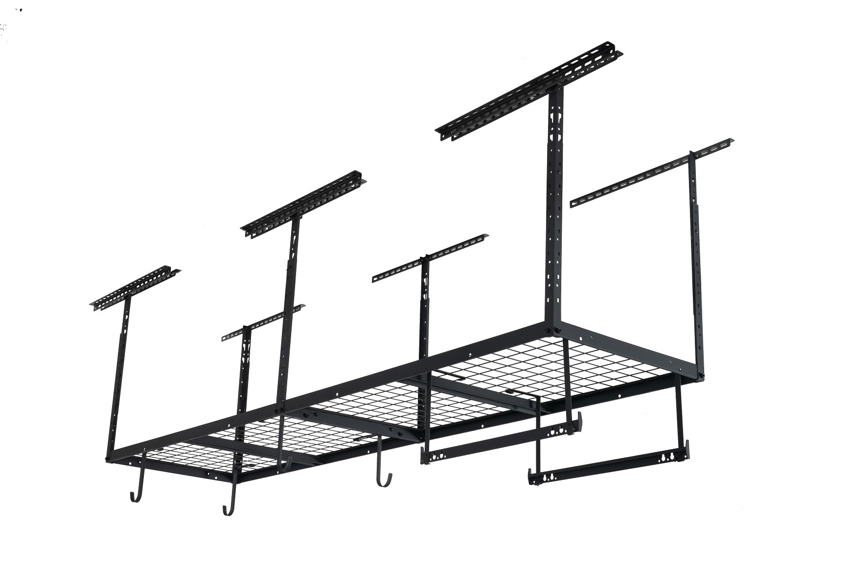 Hoifat Ceiling Mount Metal Overhead Garage Storage Rack