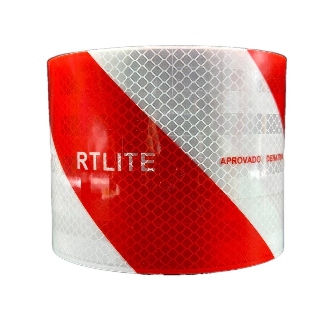 Red White Reflective Tape For Truck Trailer Rear Reflector Sticker 4inchx45.7m For Brazilian market