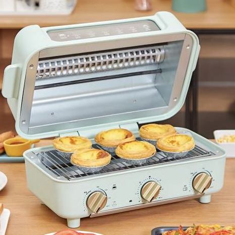 Home Multi-function 3-in-1 electric pizza oven toaster&BBQ&hot pot with Non-stick pan ,timer, temperature control