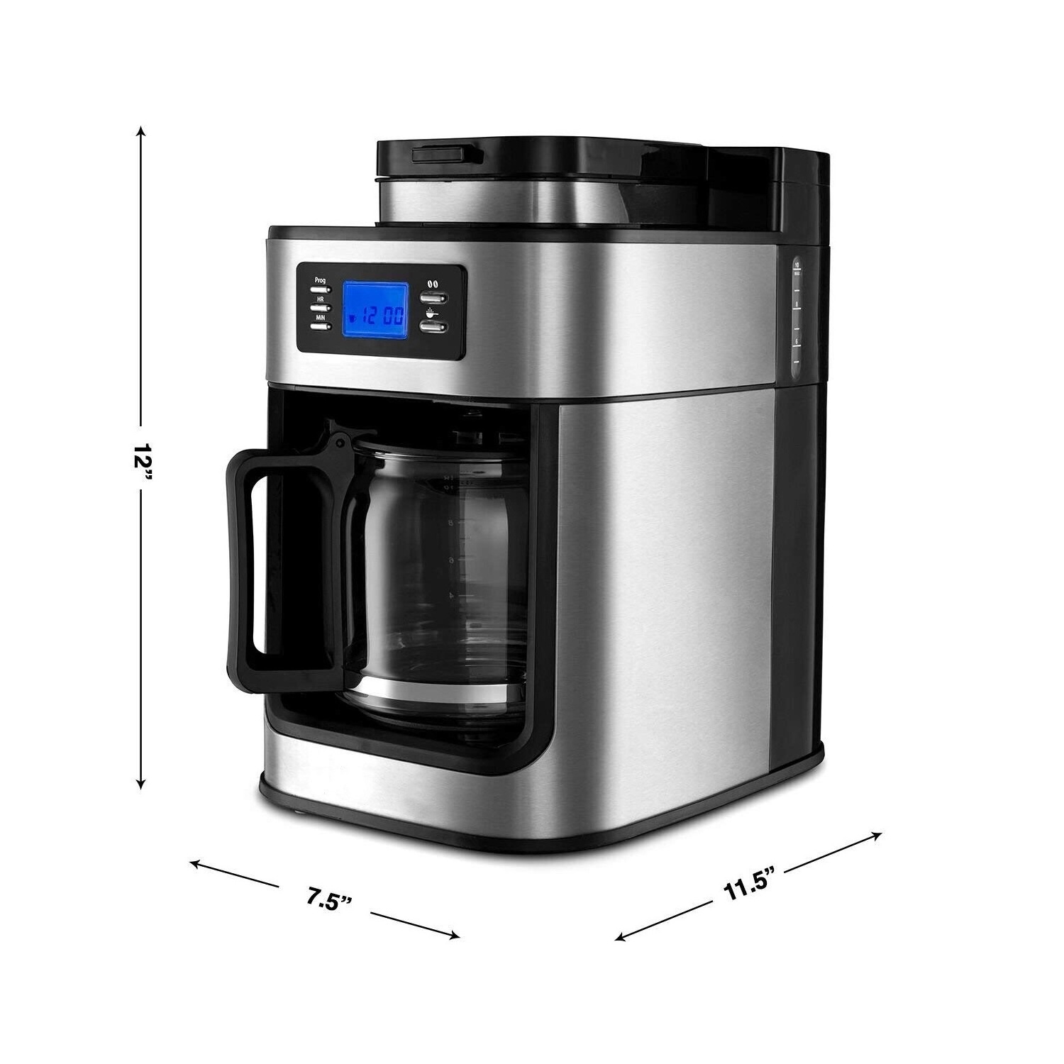 Automatic Espresso Coffee Machine Maker &Electric Coffee Grinder and Keep Warm