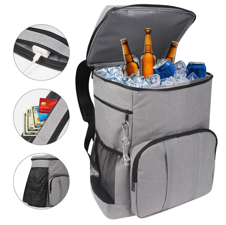 Custom Insulated Leak-Proof Picnic Backpack Made from Durable Polyester Material