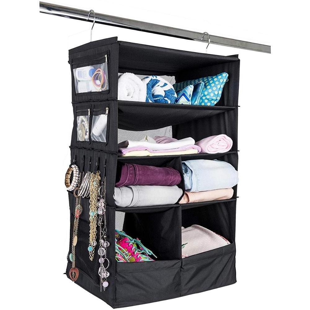 Hanging Home Closet Organizer Hanging Storage Bag Polyester Cloth Bag Travel Storage Bags