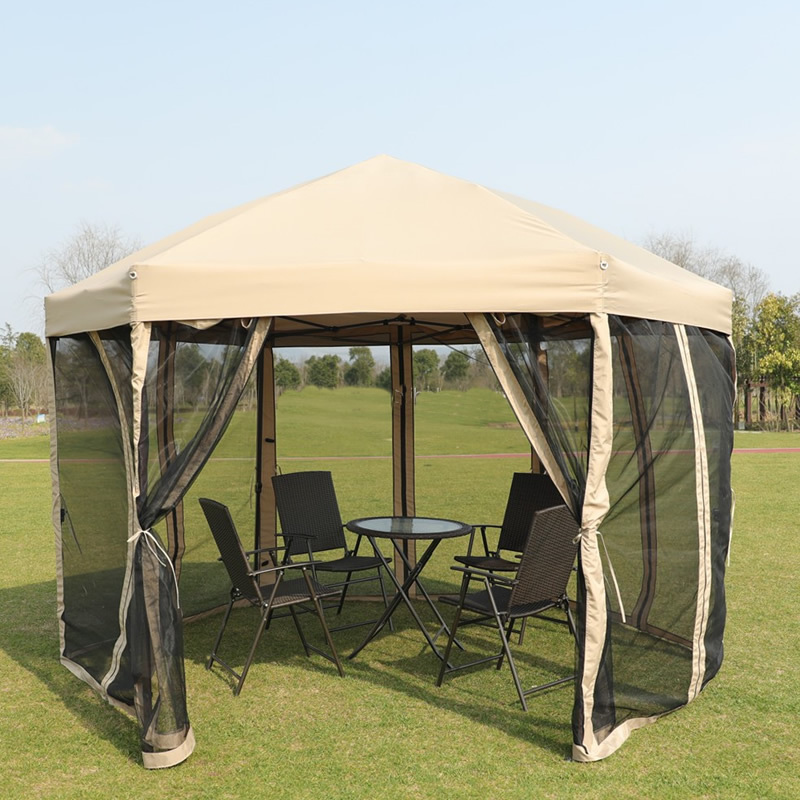 High quality outdoor steel frame tent folding pop up canopy modern 3 x 3m gazebo with bug net