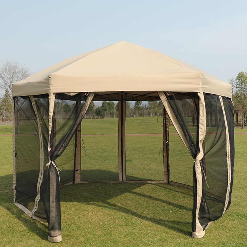 High quality outdoor steel frame tent folding pop up canopy modern 3 x 3m gazebo with bug net