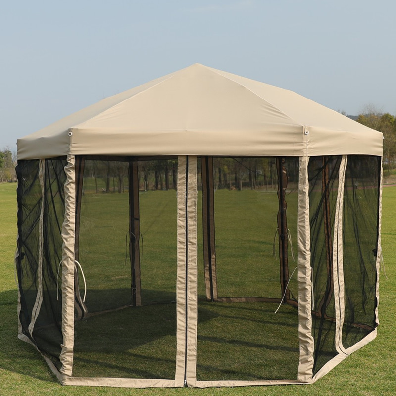 High quality outdoor steel frame tent folding pop up canopy modern 3 x 3m gazebo with bug net