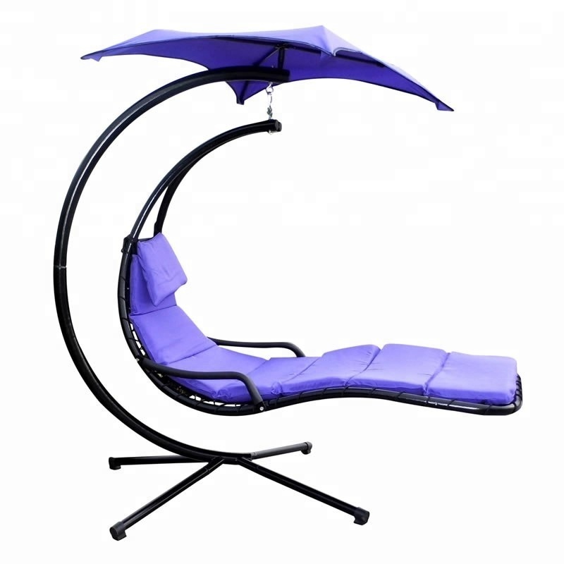 Sturdy Luxury Single Reclining Chair Outdoor Garden Furniture Patio Swing Chair Hanging Chair Hammock Sun Beds