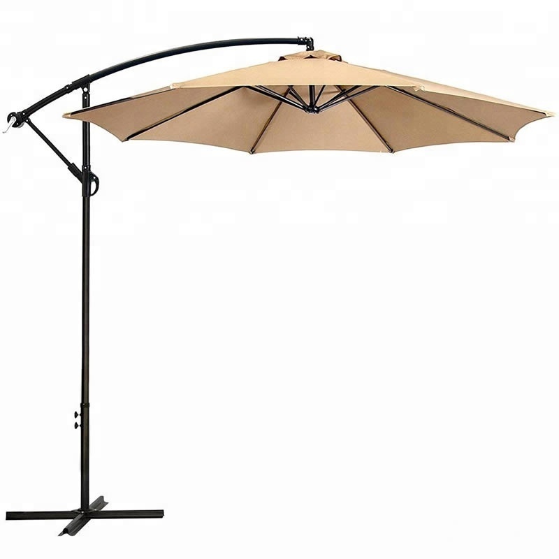 Swimming Pool Side Popular Hanging Cantilever Umbrella Outdoor Patio Offest Parasols Umbrella with Crank Handle