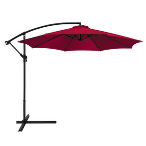 Swimming Pool Side Popular Hanging Cantilever Umbrella Outdoor Patio Offest Parasols Umbrella with Crank Handle