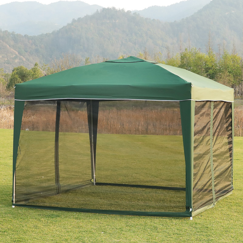 Garden  Mosquito Netting Gazebo 4pcs Polyester Sidewalls Cheap Pergola Metal Gazebo