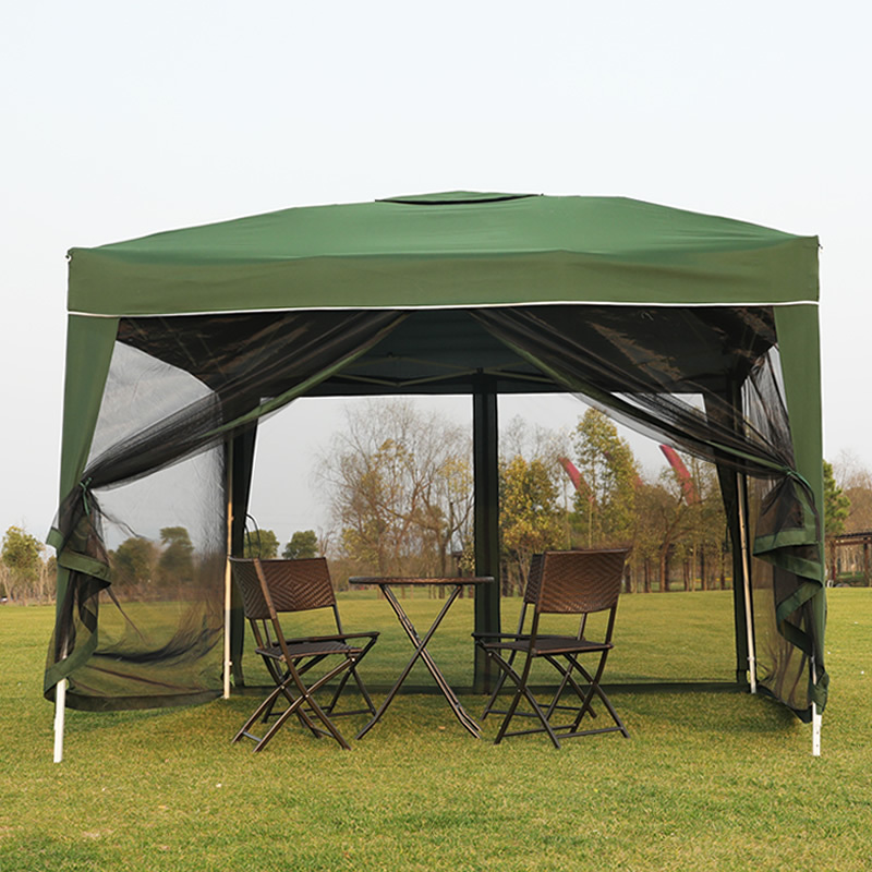 Garden  Mosquito Netting Gazebo 4pcs Polyester Sidewalls Cheap Pergola Metal Gazebo