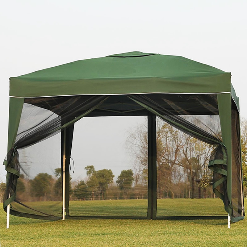 Garden  Mosquito Netting Gazebo 4pcs Polyester Sidewalls Cheap Pergola Metal Gazebo