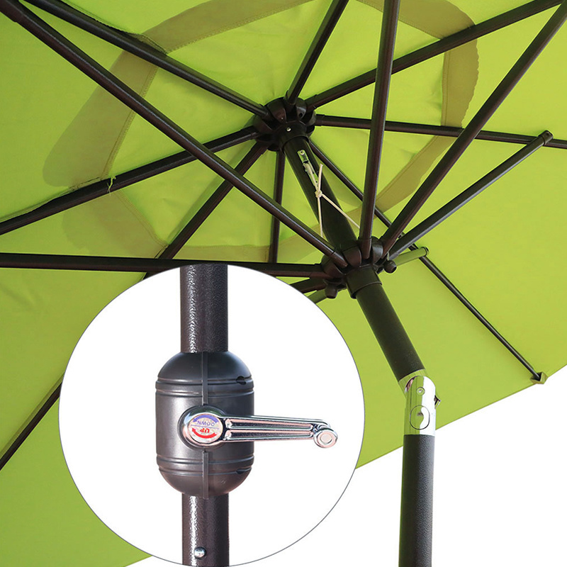 Outdoor Patio Umbrella Garden Yard Market Table Umbrellas with Push Button Tilt/Crank