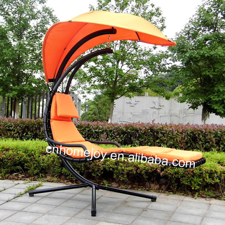 Outdoor swing lounge garden hanging chair with stand for patio backyard gaeden