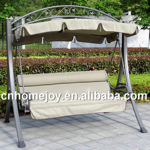 Luxury 3 person swing cushion garden swing seat indian style outdoor swings