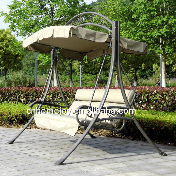 Luxury 3 person swing cushion garden swing seat indian style outdoor swings