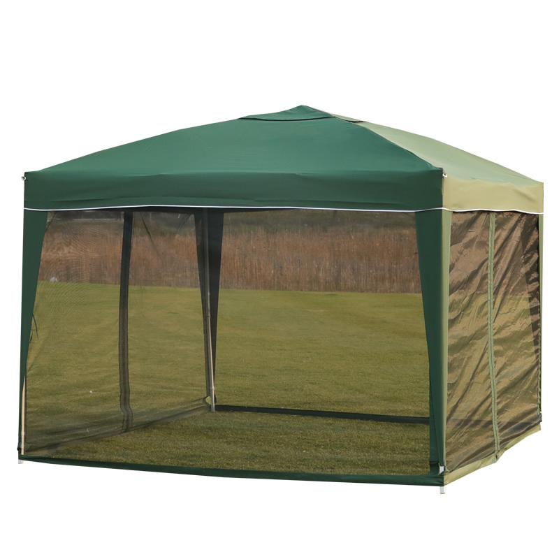 Outdoor Foldable Gazebos Tent Garden Pop Up Pavilion with Mosquito Netting for Party Patio Lawn