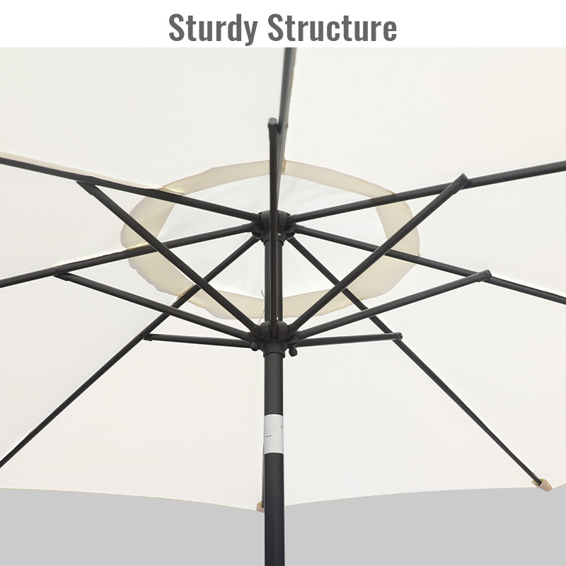 Outdoor Garden Patio Umbrella Outdoor Table Umbrella with Push Button Tilt and Crank