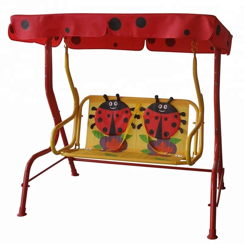 Leisure kids canopy swing 2 seats swing for children garden products