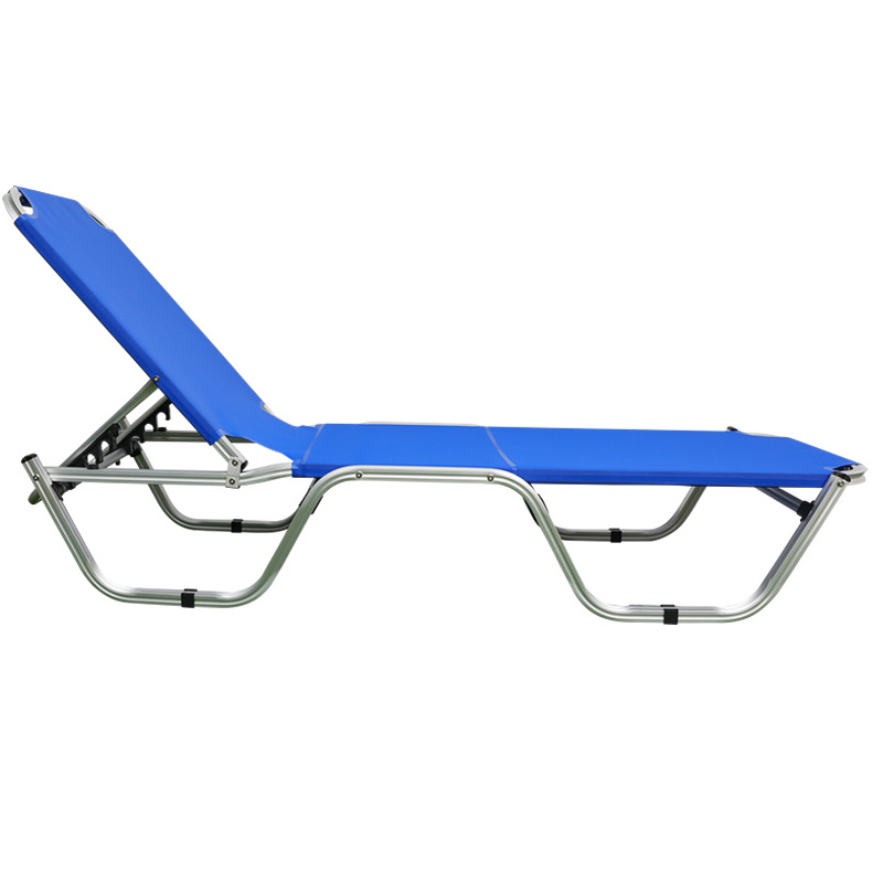 Aluminum Frame Lounger Waterproof Sling Sun Bed Beach Pool Sleep Lounger Chair