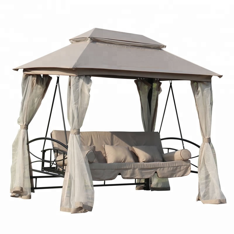 High quality gazebo swing bed hammock swing bed with mosquito net swing bed with canopy