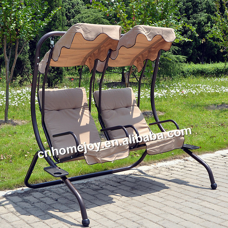 Hot Sale Garden Swing Chair Two Seat Swing Chair with Cushion