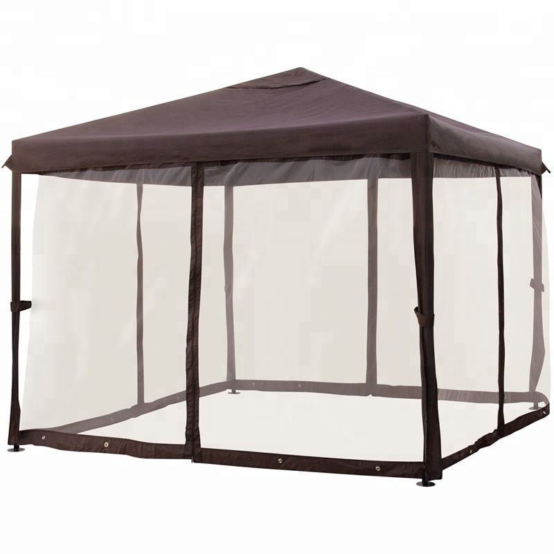 Outdoor Foldable Gazebos Tent Garden Pop Up Pavilion with Mosquito Netting for Party Patio Lawn