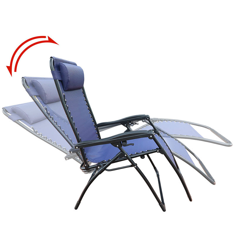 Outdoor Modern Folding Beach Chair Patio  Recliner Lounge Chair Zero Gravity Chair