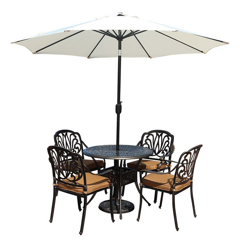 Outdoor Garden Patio Umbrella Outdoor Table Umbrella with Push Button Tilt and Crank