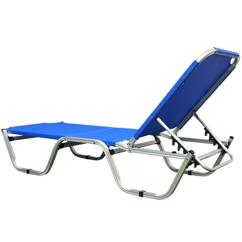 Aluminum Frame Lounger Waterproof Sling Sun Bed Beach Pool Sleep Lounger Chair