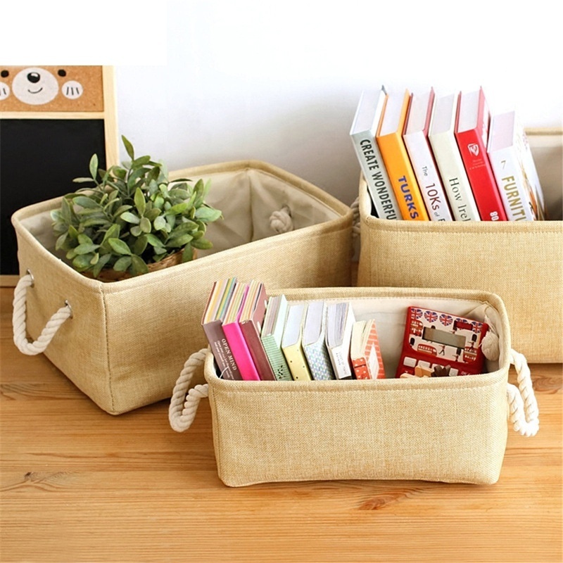 Homeplus Hot sale home use Linen Storage Baskets for Shelves Fabric Boxes Bins Cube Storage Bins for Cube Organizer