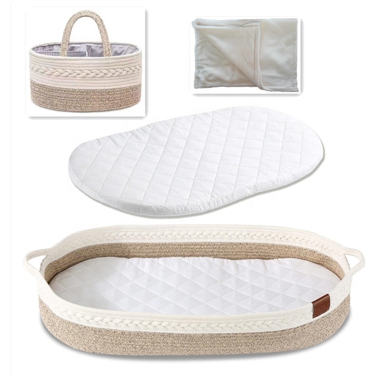 Baby Changing Basket - Diaper Changing Basket for Baby Dresser Caddy Organizer Moses Basket for Babies