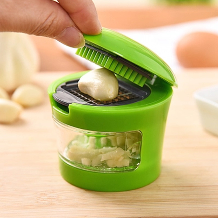 Mini Portable Stainless Steel Garlic Press Chopper Slicer Hand Presser Grinder Crusher Kitchen Tool Garlic Grater