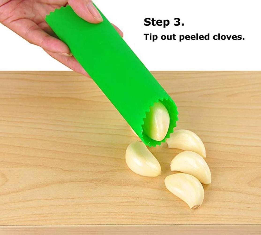 Wholesale Silicone Garlic Peeler Skin Remover Roller Keeper Easy Roller Peeling Tube Useful Kitchen Tool Garlic Peeler