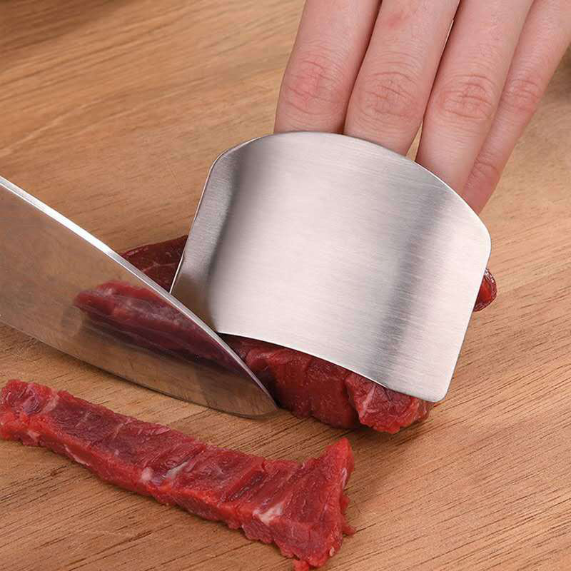 Finger Guards for Safe to Slice Vegetables Fruit Stainless Steel Finger Hand Protector for Cutting Meat Chef Kitchen Tool Gadget