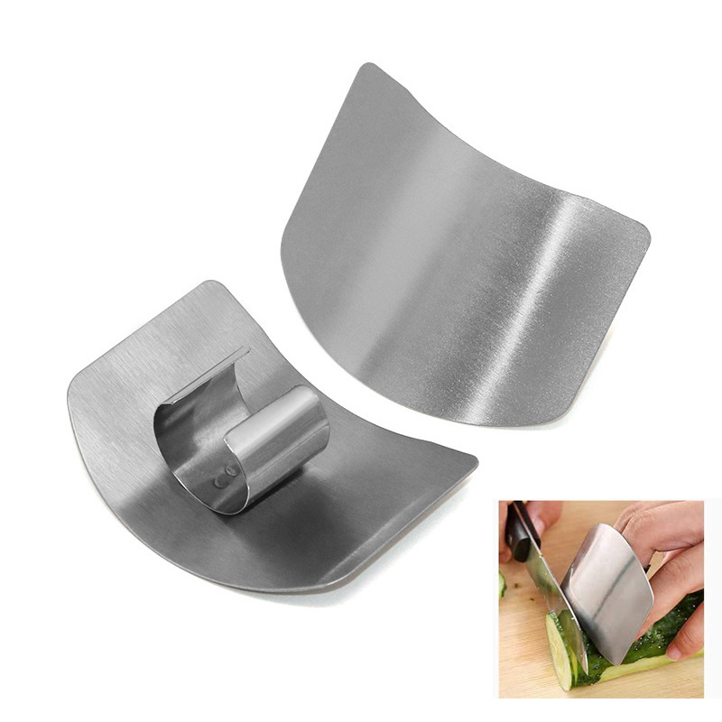 Finger Guards for Safe to Slice Vegetables Fruit Stainless Steel Finger Hand Protector for Cutting Meat Chef Kitchen Tool Gadget