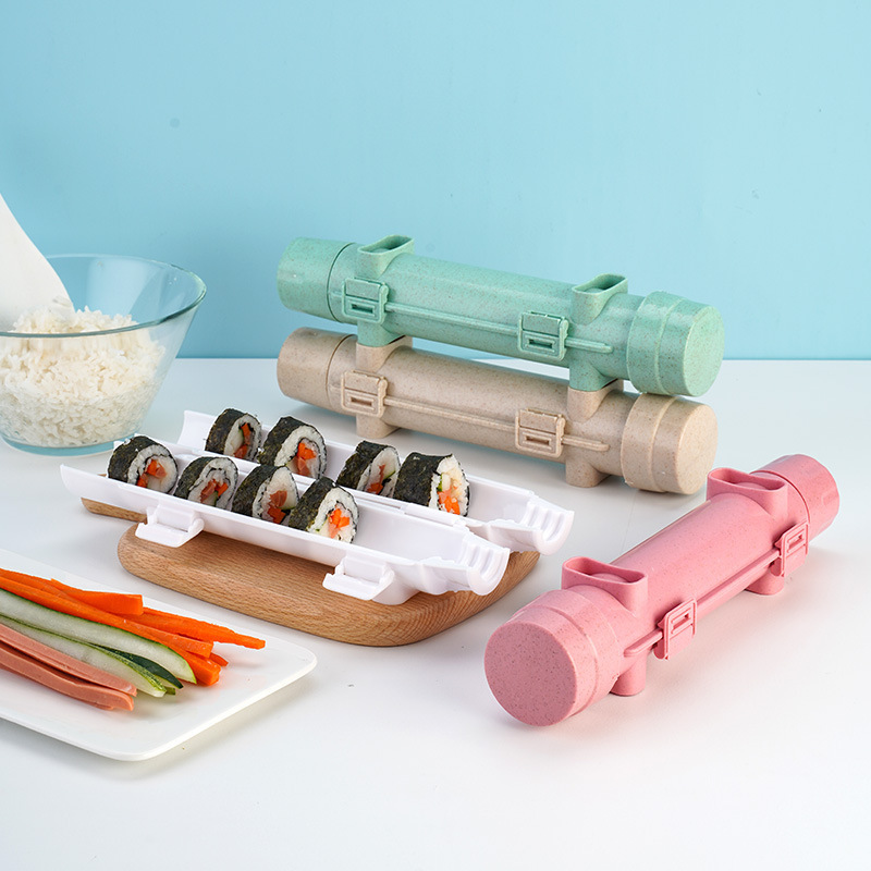 Space Sushi Bazooka Roller Mold Diy Rice Vegetable Meat Mold Tool Colored Plastic Pp Sushi Maker For Rolling