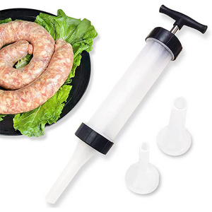 manual sausage stuffer machine Homemade and detachable Fast Sausage Filling Tool Kitchen Tool Manual Sausage Maker with 2 Tube